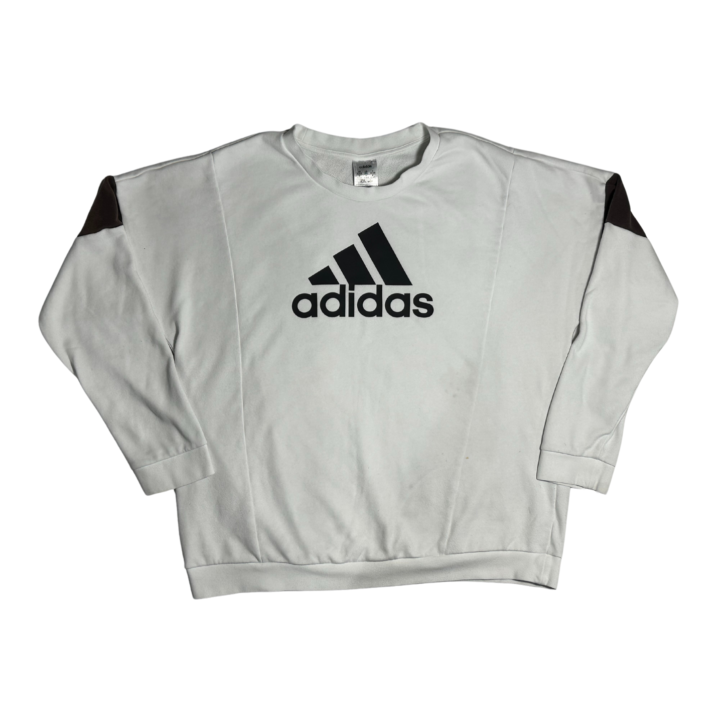 VINTAGE ADIDAS LIGHT GREY CREWNECK XL