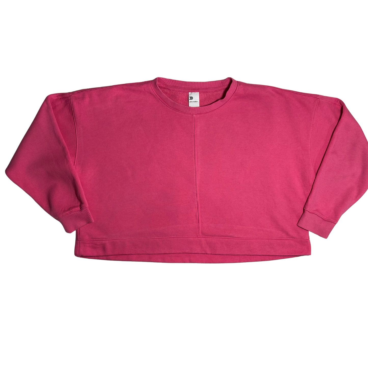 PINK CROPPED CREWNECK MEDIUM