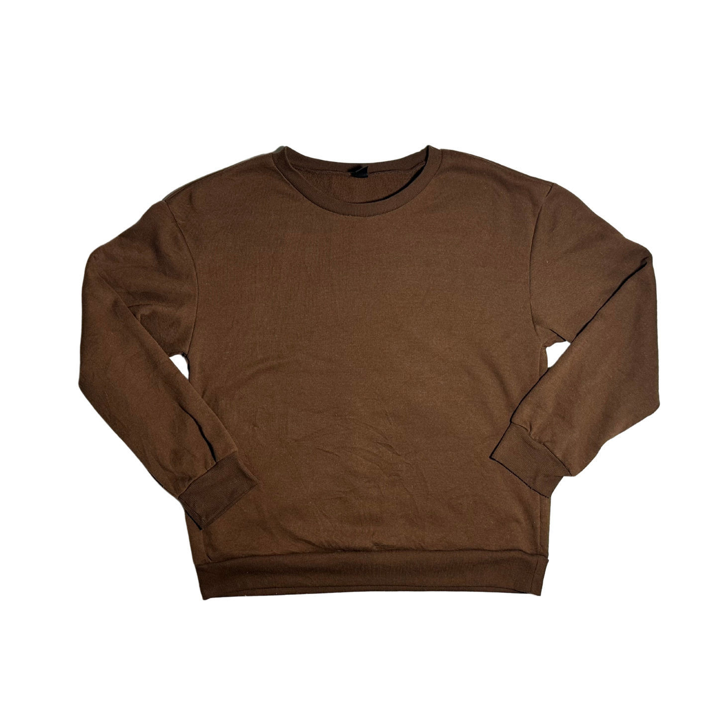 BROWN CREWNECK LARGE