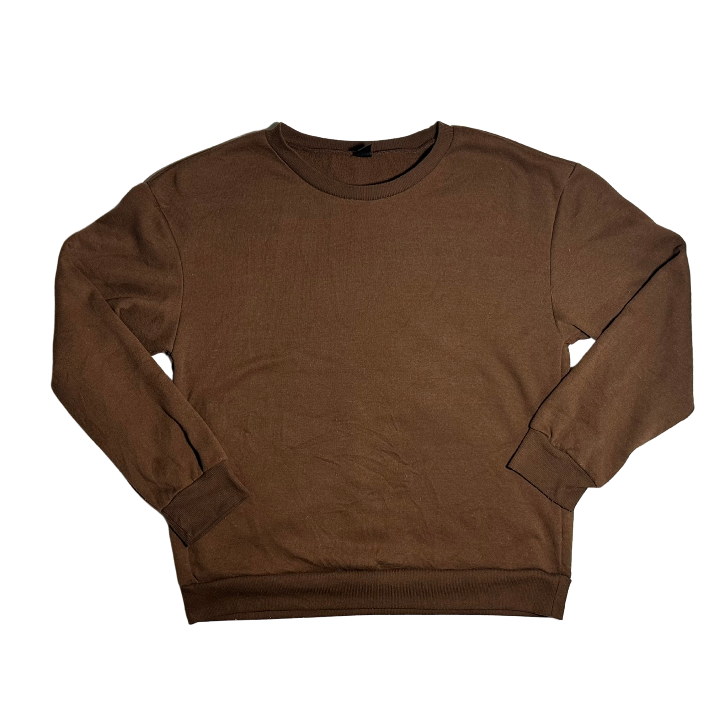 BROWN CREWNECK LARGE