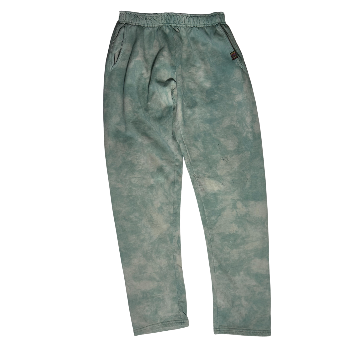 GREEN TIE DIE SWEATPANTS SMALL