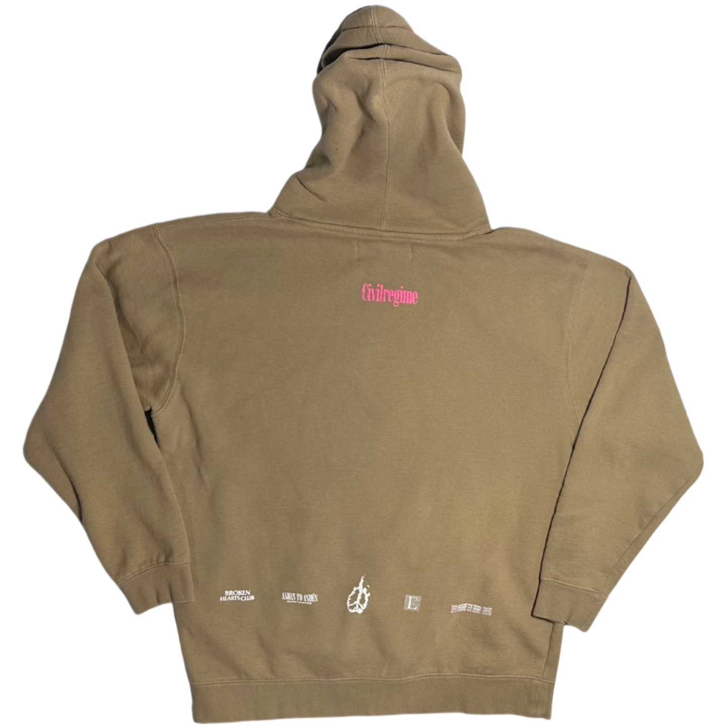CIVIL REGIME BROWN LARGE HOODIE