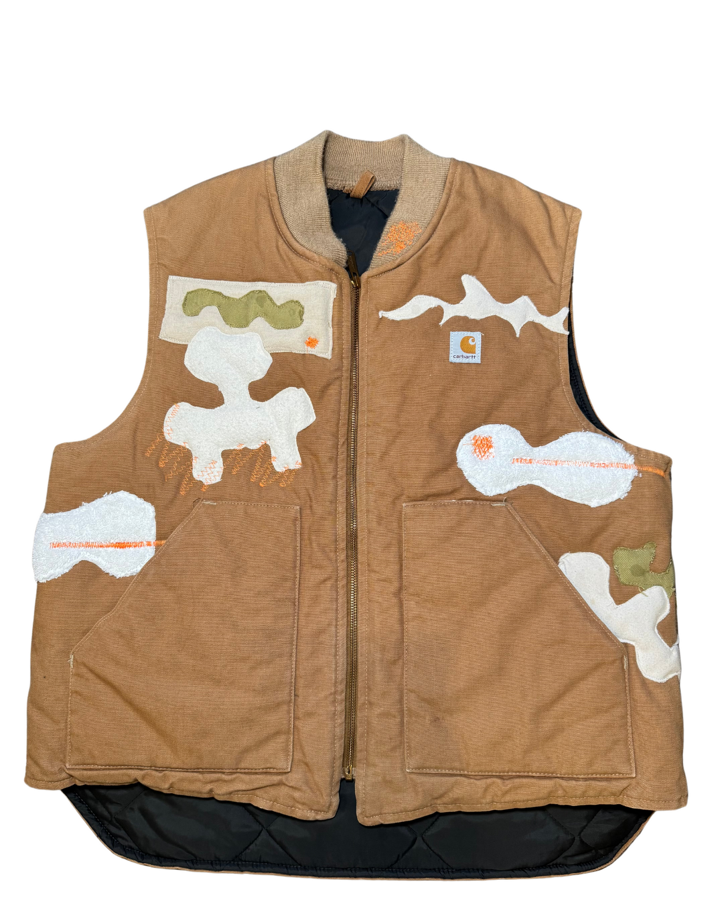 TAN CARHART PUFFER VEST