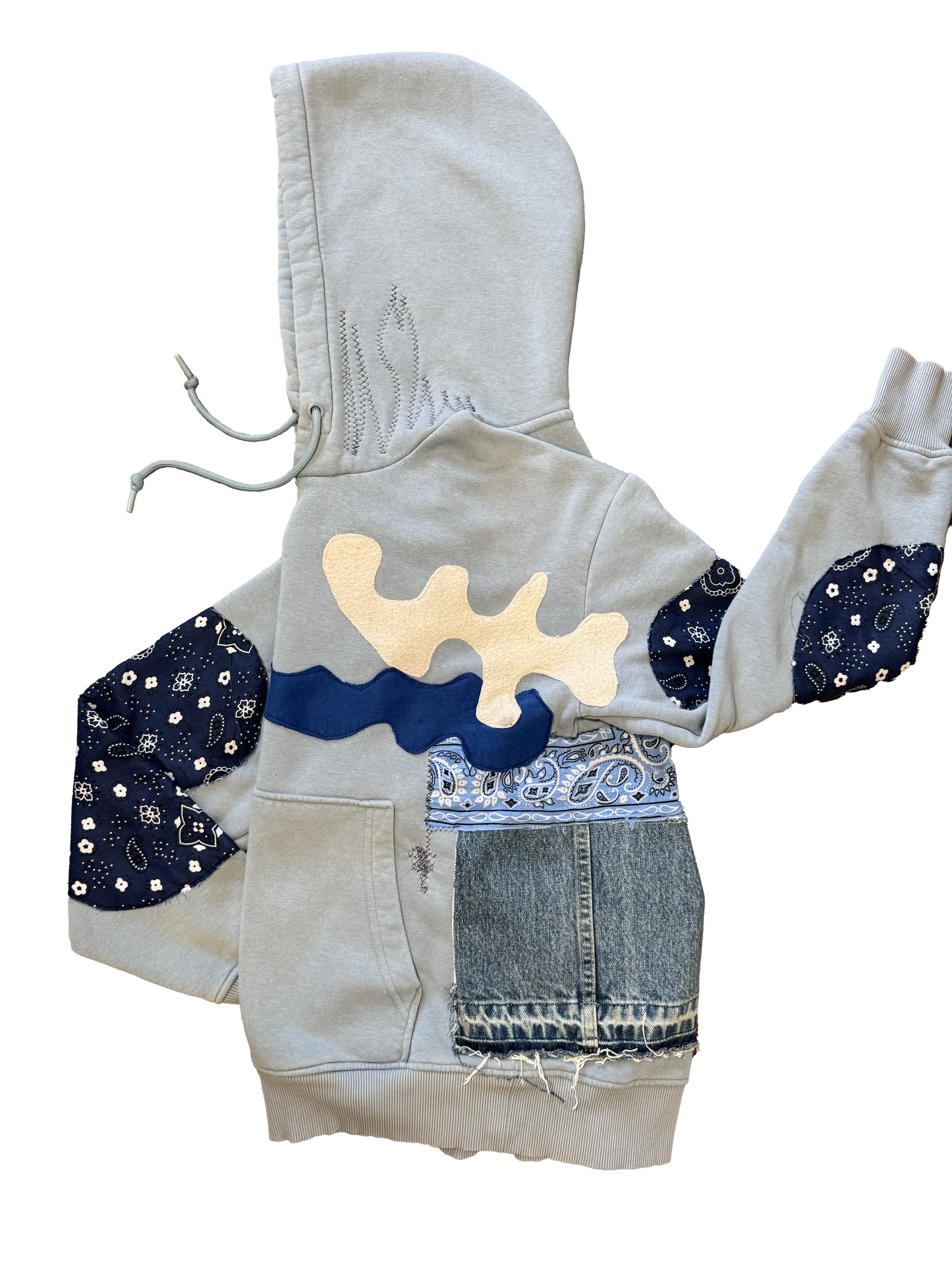 SKY BLUE COTTON HOODIE