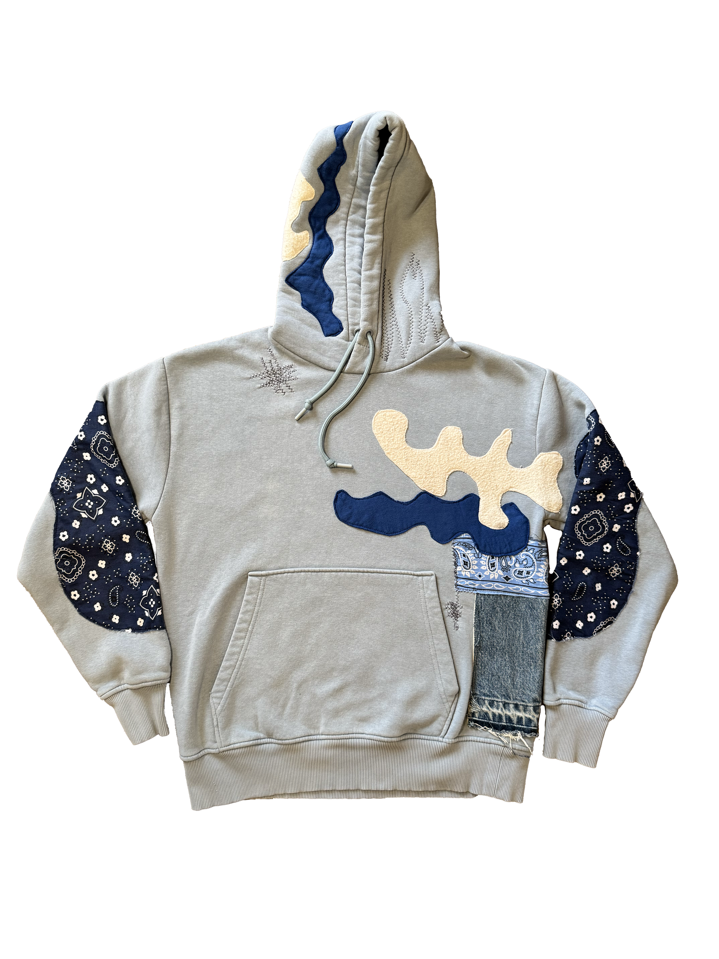 SKY BLUE COTTON HOODIE