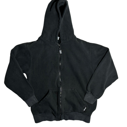 VINTAGE BLACK SMALL ZIP UP HOODIE