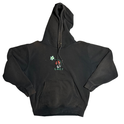 VINTAGE OBEY BLACK SMALL HOODIE