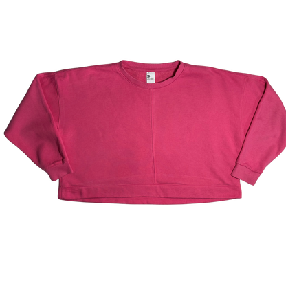 PINK CROPPED CREWNECK MEDIUM