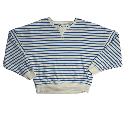 BLUE WHITE STRIPPED SMALL CREWNECK
