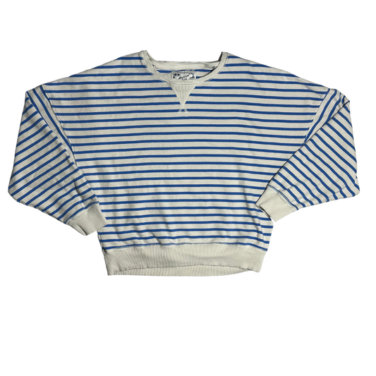 BLUE WHITE STRIPPED SMALL CREWNECK