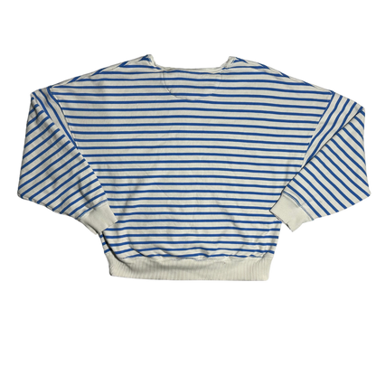 BLUE WHITE STRIPPED SMALL CREWNECK