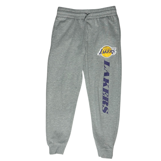 GREY LAKERS SWEATPANTS SMALL
