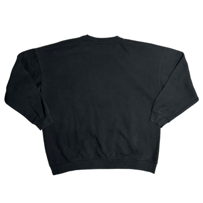 CHAMPION BLACK LARGE CREWNECK