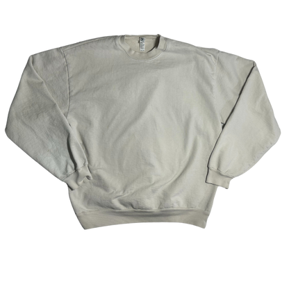 WHITE LARGE CREWNECK