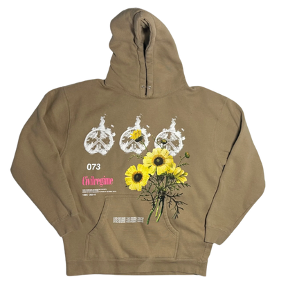 CIVIL REGIME BROWN LARGE HOODIE