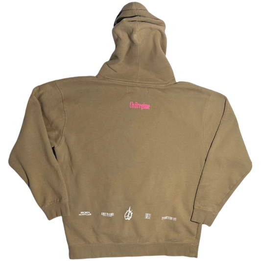 CIVIL REGIME BROWN LARGE HOODIE