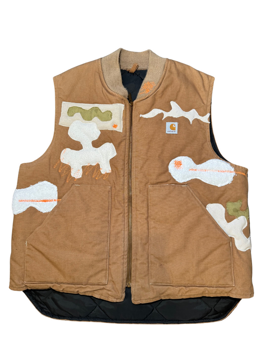 TAN CARHART PUFFER VEST