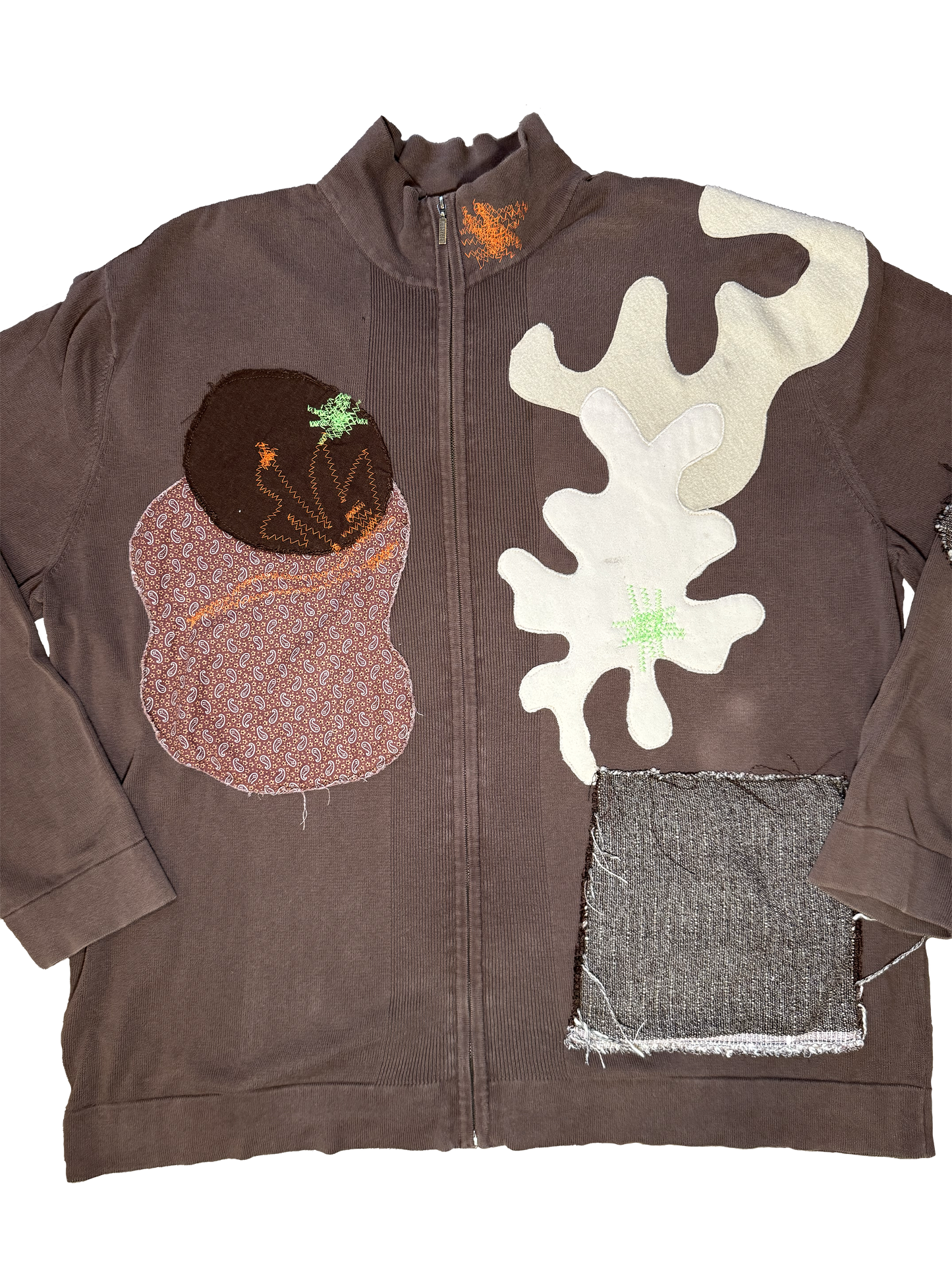 MOCHA OVERSIZED ZIP UP