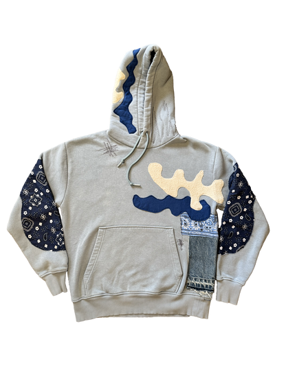 SKY BLUE COTTON HOODIE