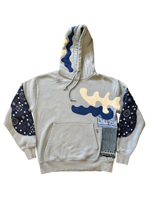 SKY BLUE COTTON HOODIE
